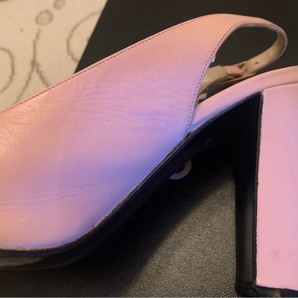 Chanel 60s 70s Two-Tone Slingbacks 6.5 N Pink - Picture 10 of 16